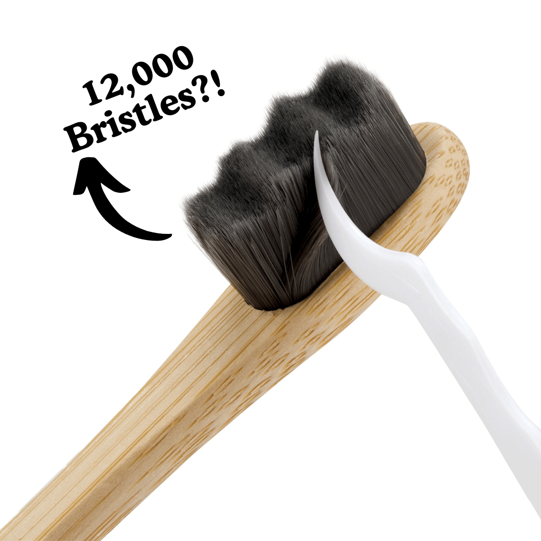 Load image into Gallery viewer, BREVI™ Bamboo All Natural Wooden Nano Toothbrush With Charcoal Bristles